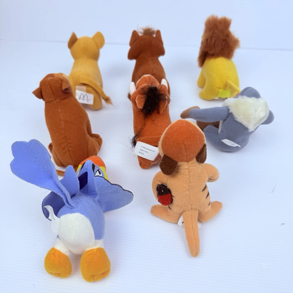 Lion King 2 Disney Plush Animal Simba's Pride Full Set of 8 McDonald's 1998 - image 3 of 4