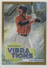 2022 Bowman Virtuosic Vibrations Gold Refractor 19/50 Jairo Pomares #VV-18 0m0