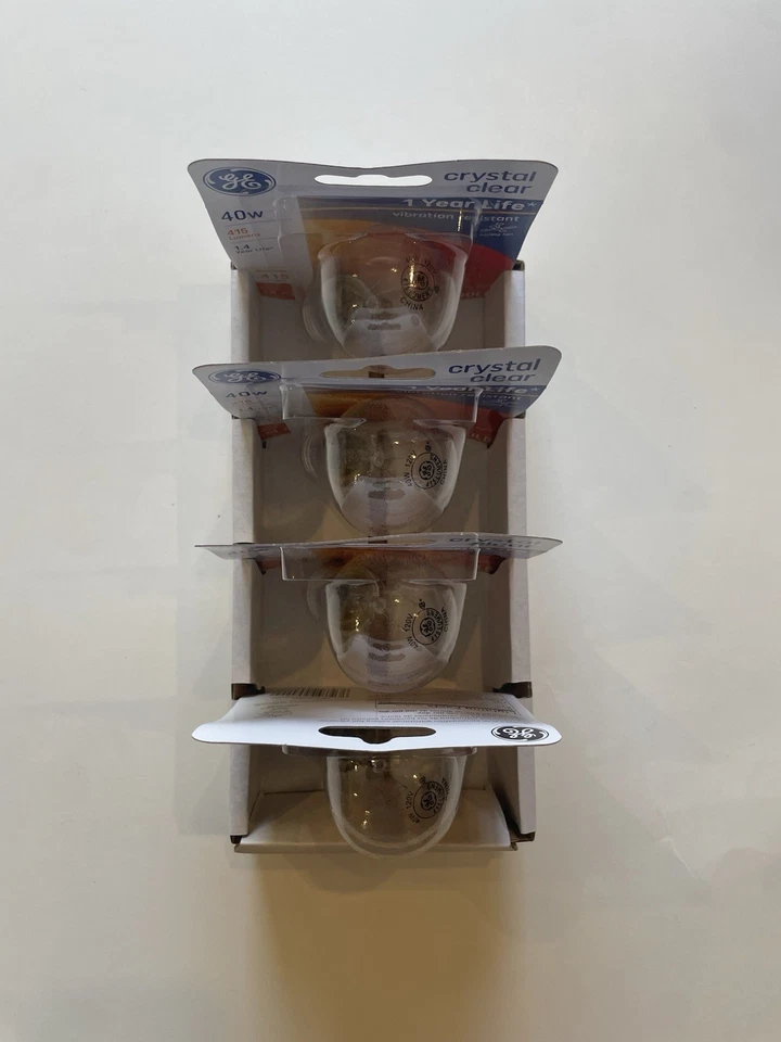 GE 40 Watt 415 Lumens Crystal Clear Ceiling Fan Incan Bulbs 99420 4 pack - Image 4 of 4
