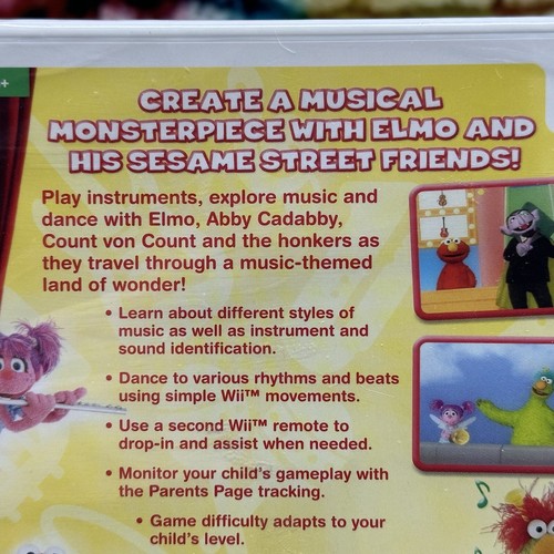 Sesame Street ELMO'S MUSICAL MASTERPIECE The Videogame Nintendo Wii Kid's NEW! - Picture 10 of 24