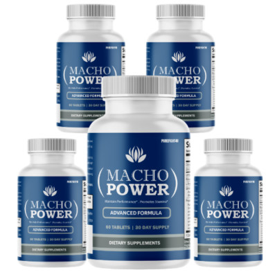 Macho Power Male Maximum Performance Advanced Formula Tablet- Five (5) Bottles