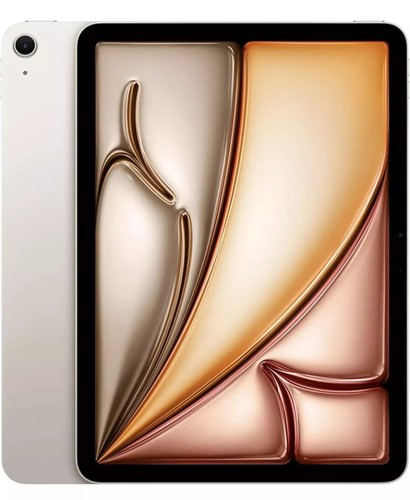 ๐ BRAND NEW SEALED Apple iPad Air (M2) 128GB Wi-Fi 11" โ Starlight โ MUWE3LL/A