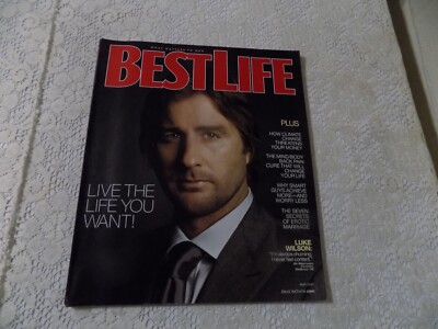 MAY 2007 BEST LIFE vintage fashion magazine LUKE WILSON NICE