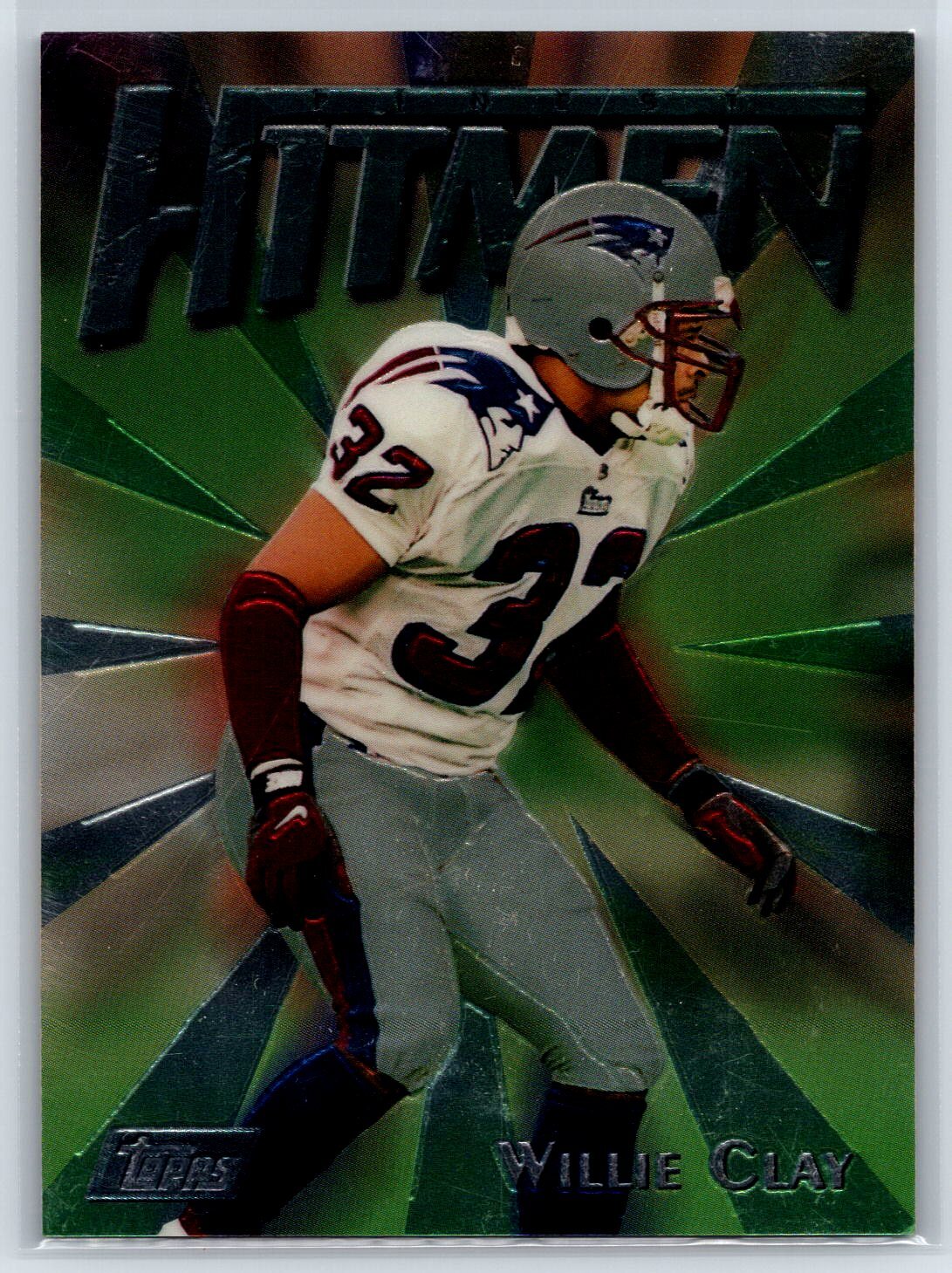 1997 Topps Finest Willie Clay Hitmen New England Patriots #116
