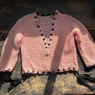 velvet wool sweater