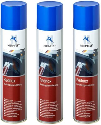 Normfest 3x Rednox Roststopp-Grundierung Spray 400 ml/Dose