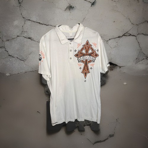 Y2k affliction polo - Gem Y2k affliction polo - Gem