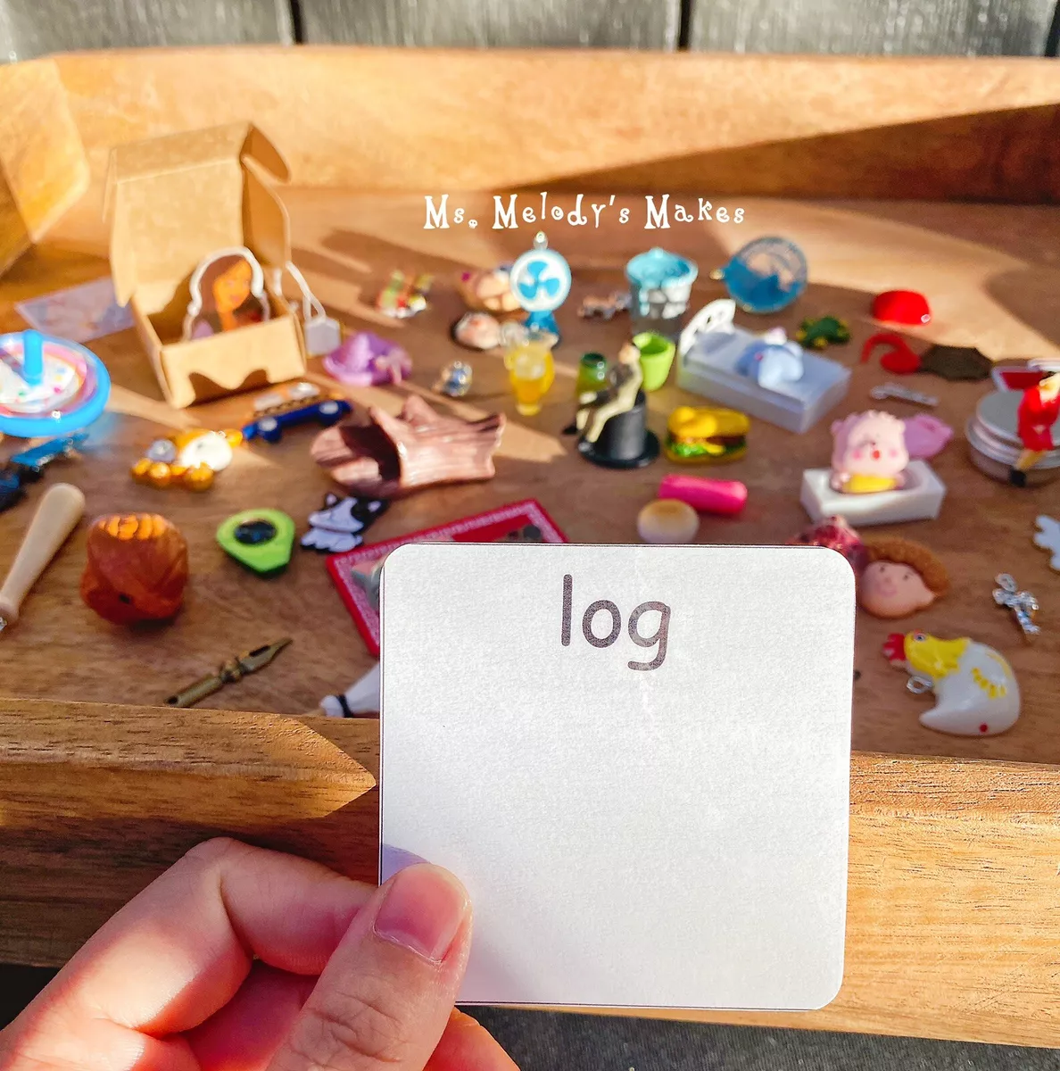 CVC Phonics Miniature Objects Montessori Alphabet Toys Reading