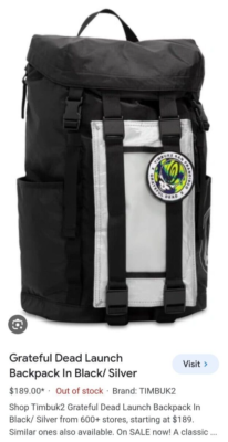 timbuk2 grateful dead backpack Grateful Dead / Timbuk2 Collaboration Launch backpack Brand NEW RARE!  Hirosawa