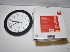 Universal Office Products Round Wall Clock Analog 9-3/4" Black/White 10421