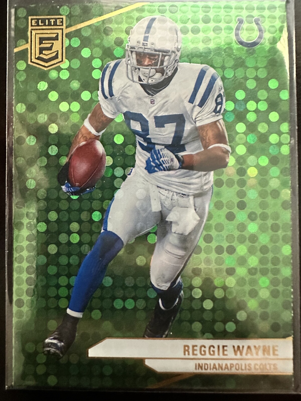 REGGIE WAYNE GREEN DISCO #28 - 2024 Panini Donruss Elite Football COLTS