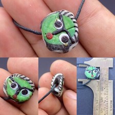 ANCIENT ROMAN PHOENCAIN MOSAIC GLASS RARE FACE BEADS
