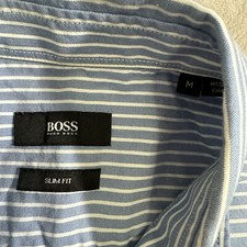 Hugo Boss Mens M Button Down Shirt Shirt Sleeve Slim Fit