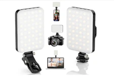 ALTSON 2-Pack 60 LED Selfie Light Portable Clip for Phone Fill Light Rechargeabl