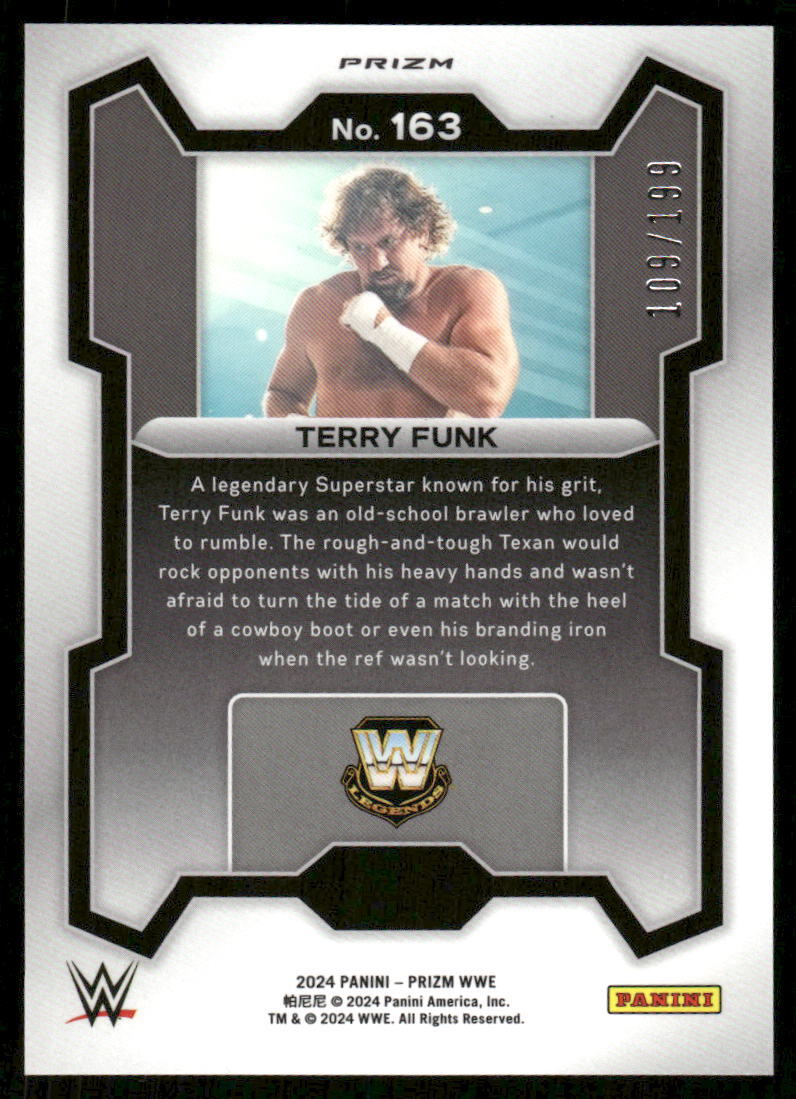 2024 Panini Prizm WWE #163 Terry Funk Premium Box Set Prizms