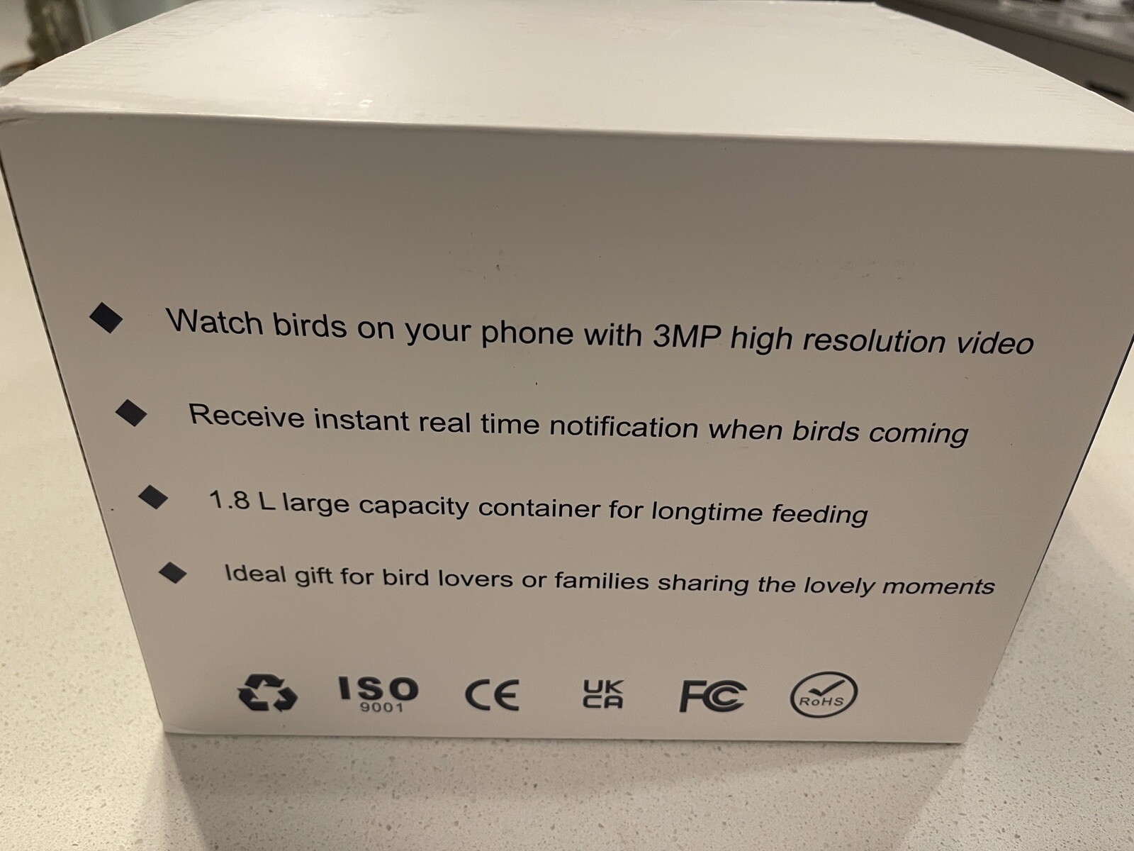 SOLIOM BF02 Bird Feeder with Camera Wireless Outdoor, 2K HD Wild Bird Watchin...