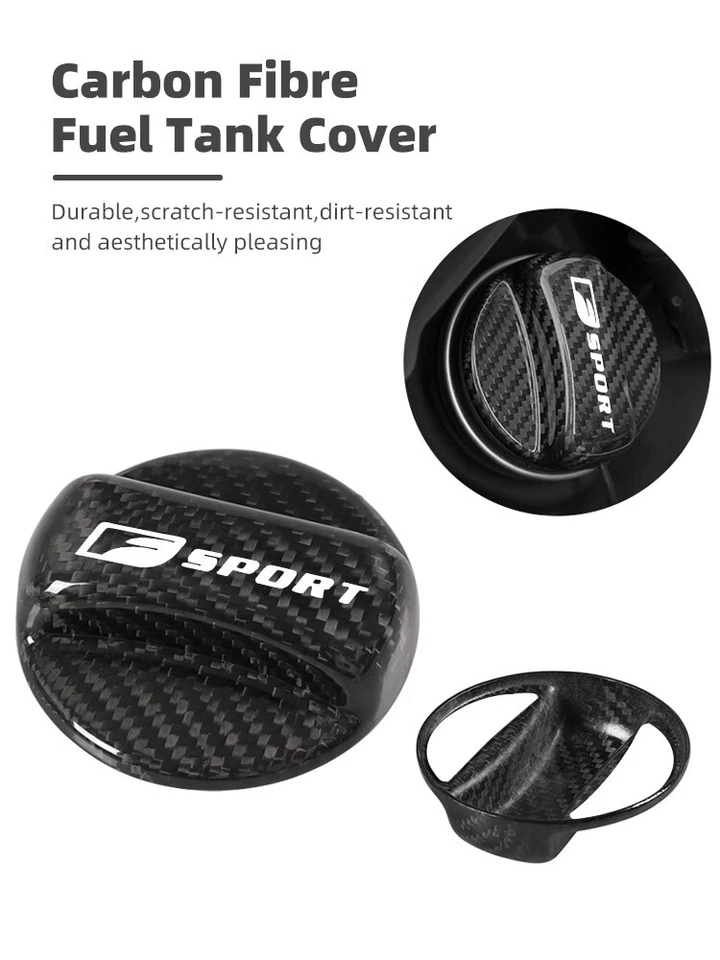 Carbon Fiber Oil Gas Cap Fuel Filler Tank Cover For Lexus RX350 IS250 IS350 RC - Image 3 of 4