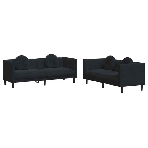 3-tlg. Sofagarnitur mit Samt Schlafsofa mit Schlaffunktion Couchgarnitur Sofa - Bild 56 von 72