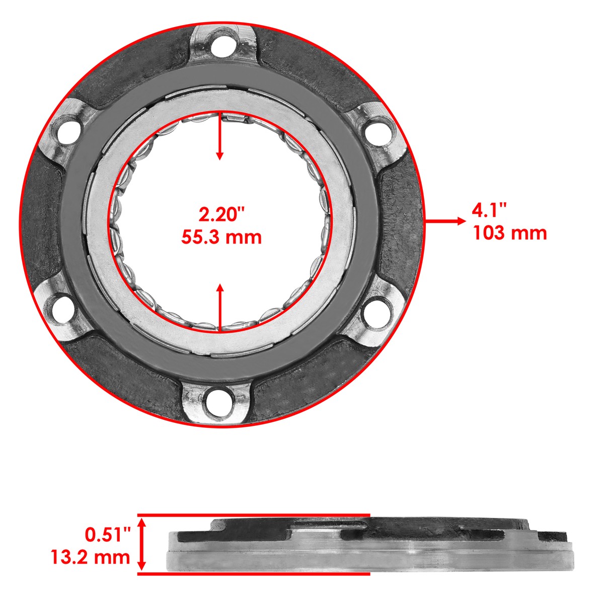 for Kawasaki Brute Force 750 KVF750 4X4I 05-19 Starter Clutch One