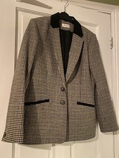 Toast Jacket Blazer Dogtooth Tweed Wool Hacking Blue Jacket Suze 14 Moon England