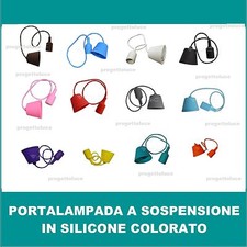 PORTALAMPADA A SOSPENSIONE Pendente  COLORATOI E27 A SOFFITTO