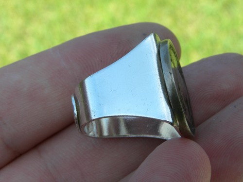 Signet ring authentic Buffalo Indian Nickel coin adjustable silver plated - Picture 9 of 9