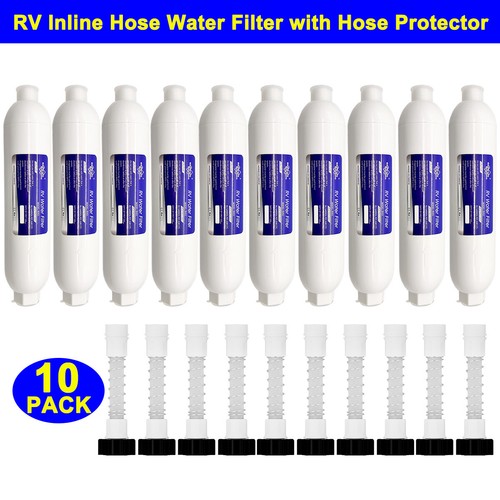 Inline RV Water Filter| Flexible Hose Protector|Garden Hose Water Filter Outdoor
