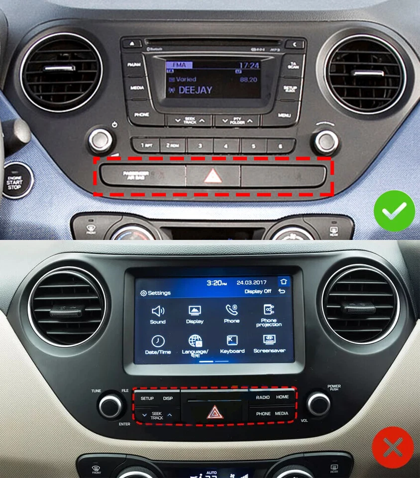 Für Hyundai i10 II IA/BA 2013-2016 CarPlay Android 15 Autoradio GPS NAVI FM WiFi - Bild 2 von 4