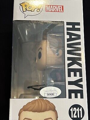Jeremy Renner Signed Autograph Funko Pop Avengers Hawkeye