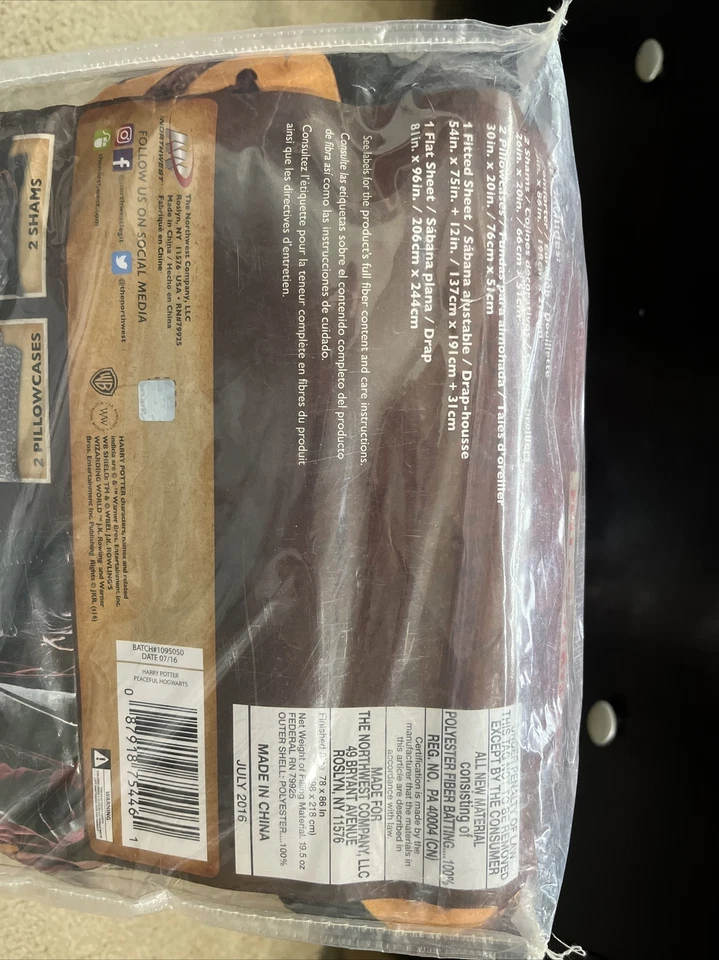 Nuevo Juego de Edredón Completo de 7 Piezas Harry Potter Draco Dormiens Nunquam Titillandus Foto 3 de 4