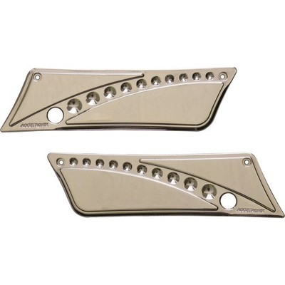 Accutronix Drilled Latch Covers FLT 93-13 Chrome BL9313-DC