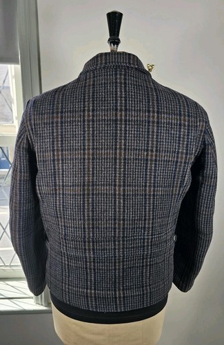 Chaqueta deportiva Labour Union años 30 réplica a cuadros tweed lana para hombre grande hecha a mano - Imagen 9 de 19