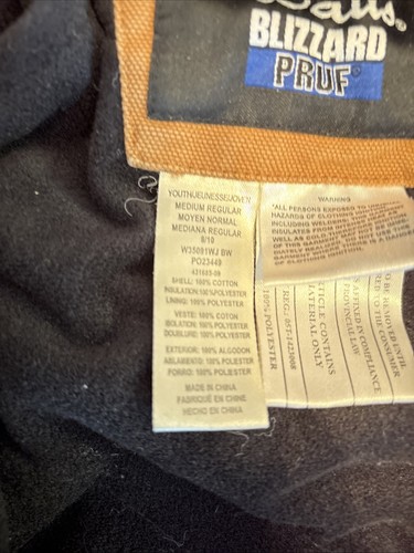 Youth Walls Blizzard Pruf Jacket (med.) - Picture 4 of 8