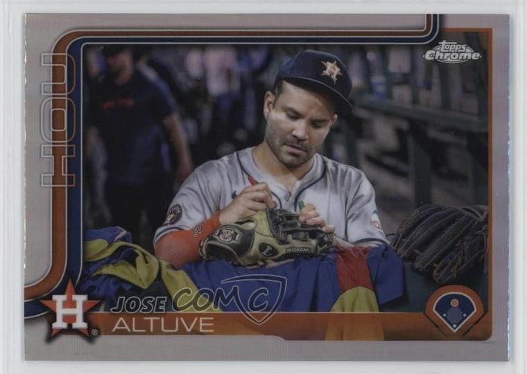 2025 Topps Chrome Image Variation SP Image Variation Jose Altuve #77 0a6