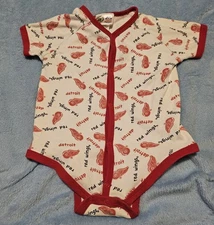 NHL Detroit Red Wings Toddler Onsie Size 24 Months Logo Pattern Baby New Born