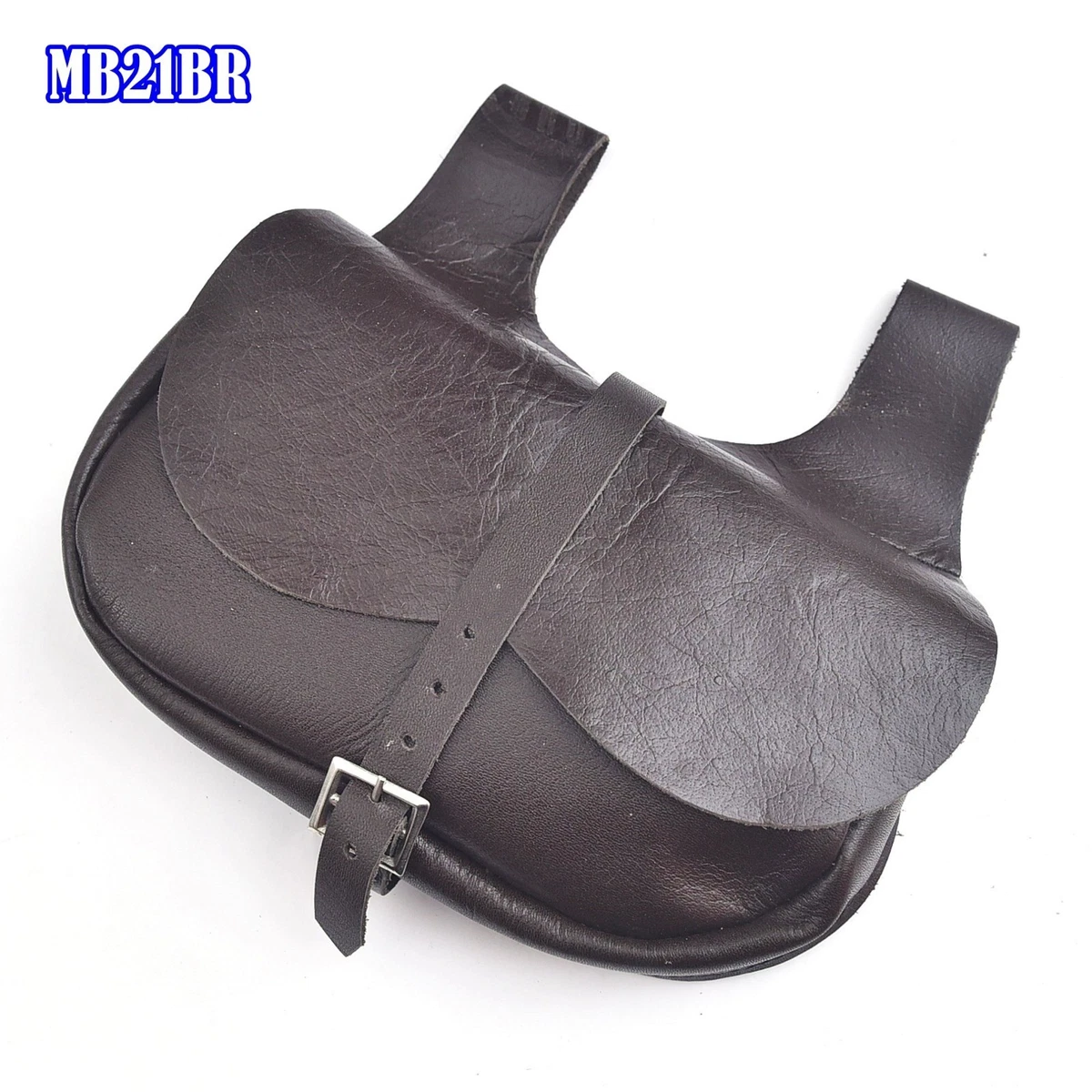 Bolso Medieval Con Cinturón Ajustable – Cuero Sintético, Estilo Vikingo Y Renacentista, Para Hombre, Mujer Y Niño, Marrón Oscuro