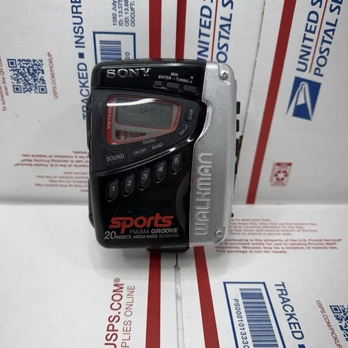 Sony Sports Groove WM-FS499 AM/FM Walkman Vintage, Waterproof, Mega Bass