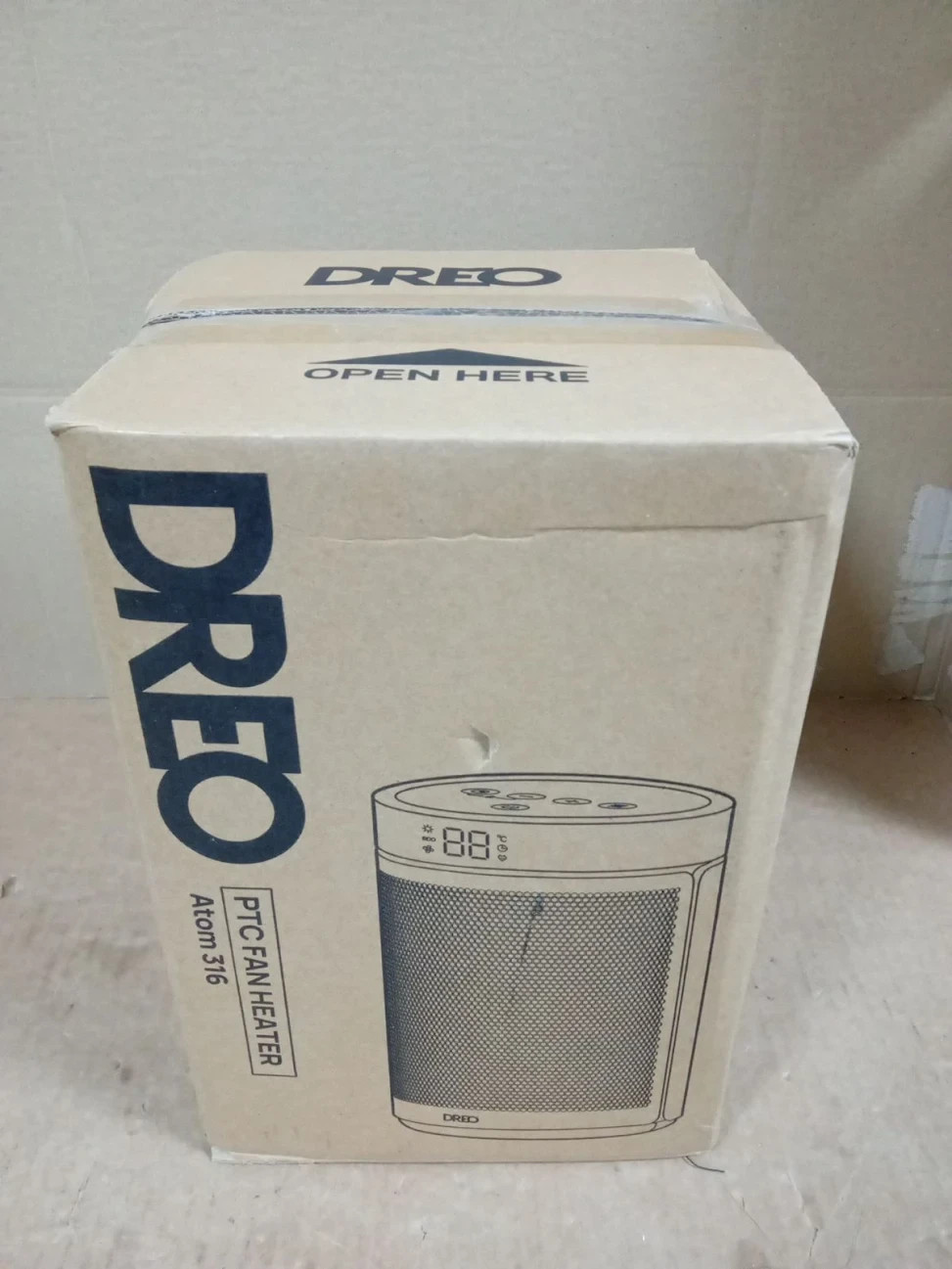 Dreo Electric Heater 1500W Energy Efficient Space Room 3 Modes 12H Timer Gray