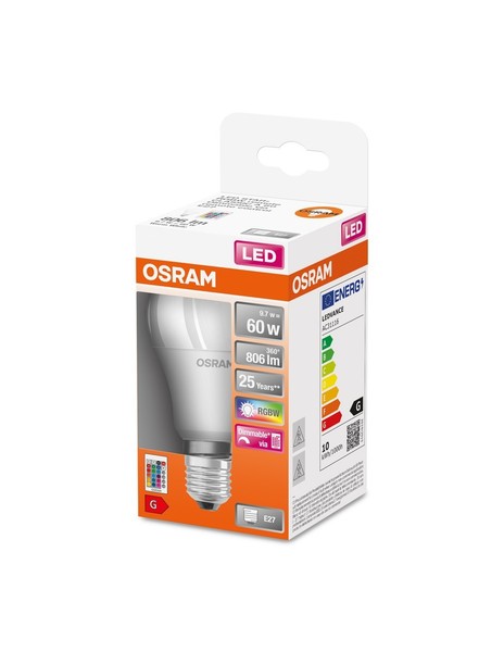 Osram-Ledvance Led Star+ RGBW Dim remote Classic A60 220V 9,4W E27