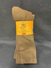 3 Pack United States Marine Corps Coyote Brown X-Satic Boot Socks Size Medium