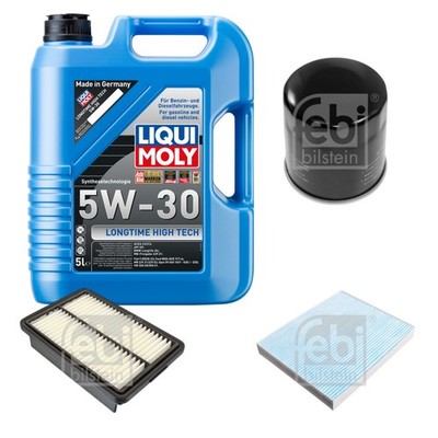 FEBI Inspektionspaket 5L LIQUI MOLY 5W-30 Longtime High Tech für Hyundai i30