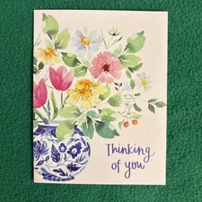 Leanin’ Tree Friendship Blank Greeting Note Card “Thinking Of You”