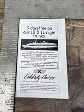 Vintage Celebrity Cruises Print Ad Magazine Advertisement Cruise Ship