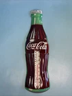 Vintage Coca Cola Bottle Thermometer 16” Metal Donasco USA -EXCELLENT