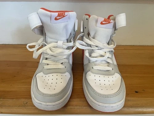Nike Court Borough Mid 2 GS — “Photon Dust / Team Orange”