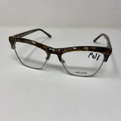 HELIUM HE 4476 52-18-145 BROWN FLEX HINGE EYEGLASSES 141W