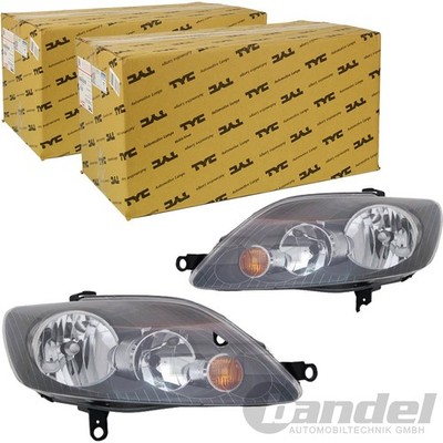 2x TYC H7/H7 SCHEINWERFER LINKS+RECHTS LWR MIT MOTOR für VW GOLF PLUS V 05-2008