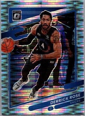 2021-22 Donruss Optic Target Exclusive SP Silver Pulsar Prizm Derrick Rose