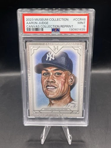 2023 Topps Museum Collection Aaron Judge Canvas SP Insert PSA 9 Mint Low Pop