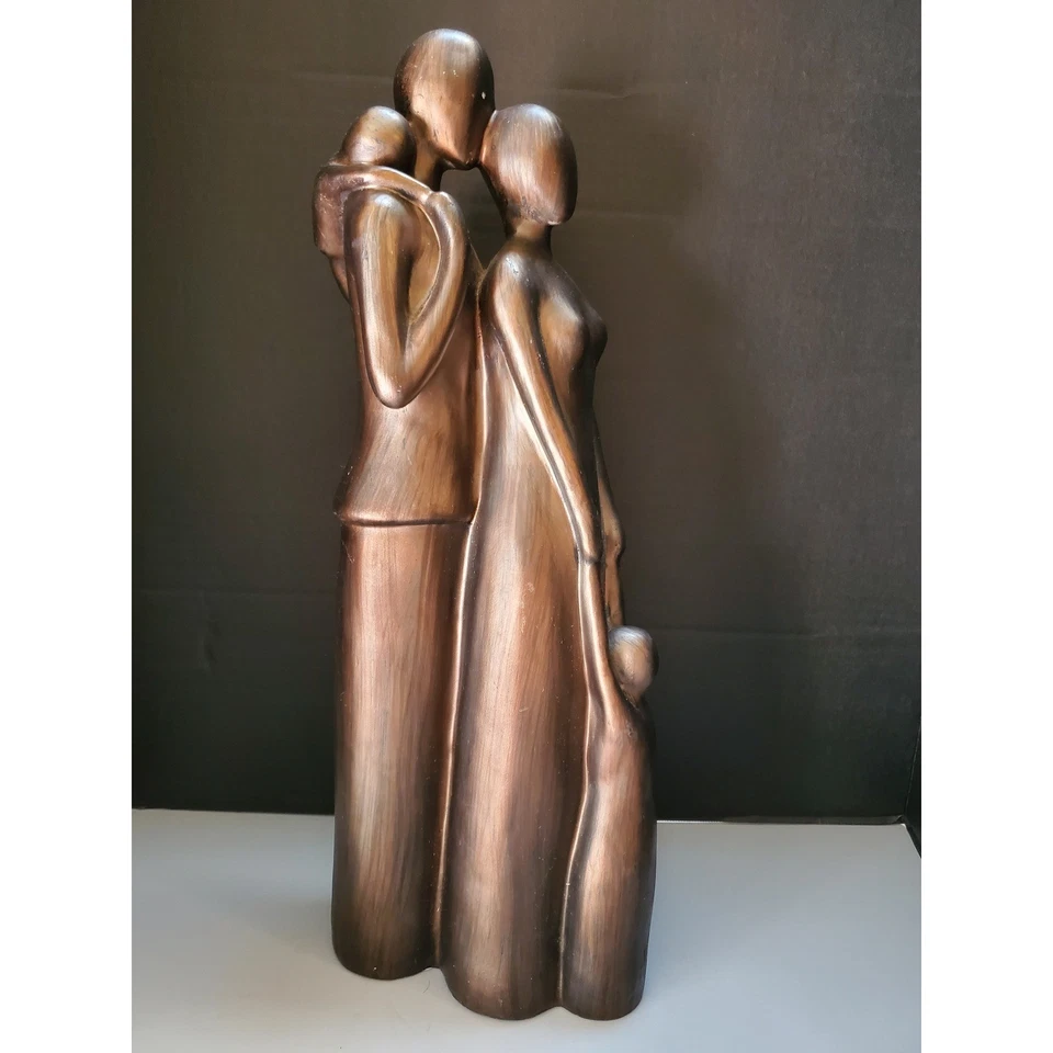 抽象家庭树脂雕塑青铜饰面现代雕像家居装饰艺术 — 第 3/4 张图片